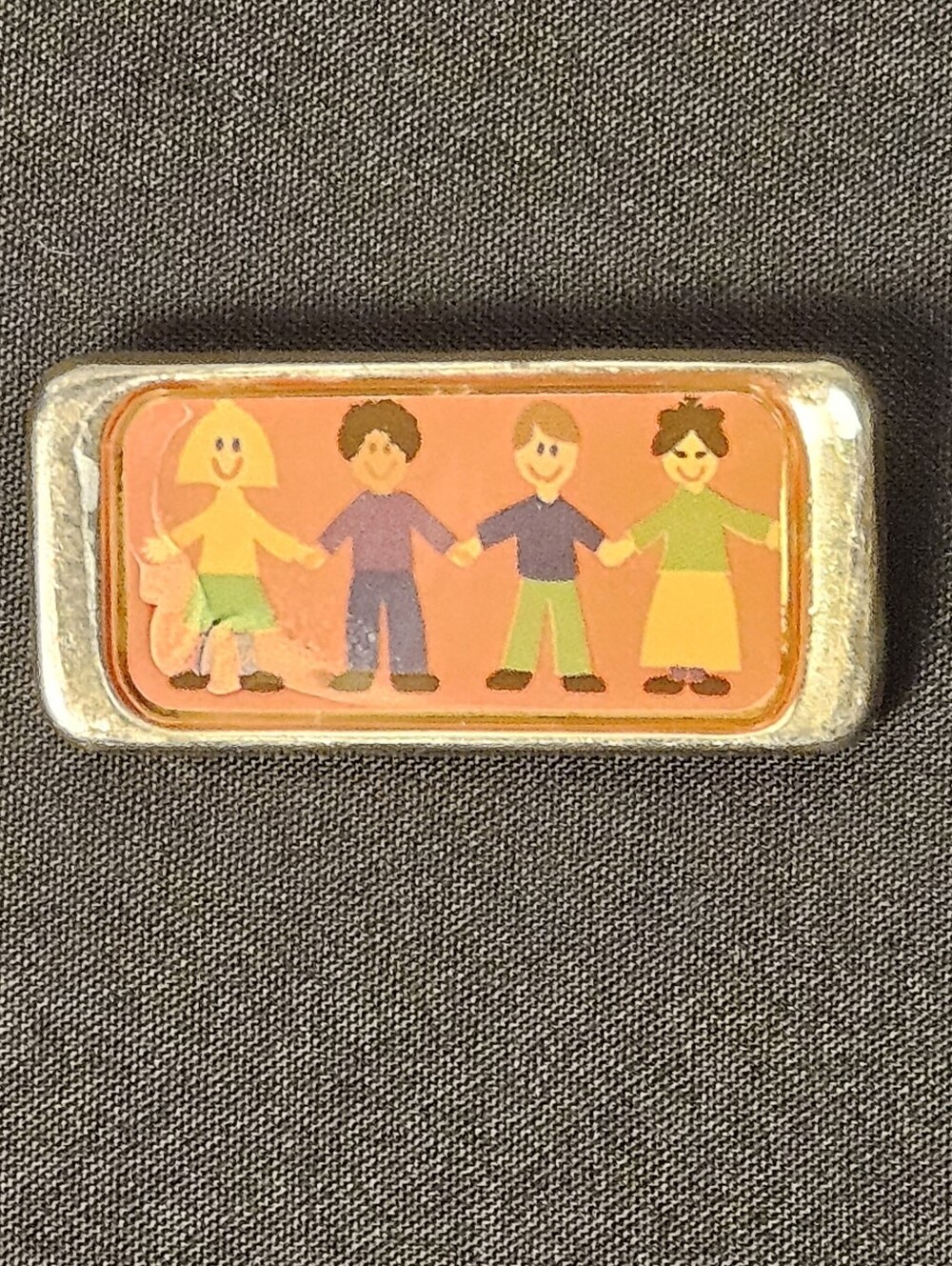 Vintage Signed Mexico Sterling Silver 925 Save The Children EFS Brooch Pin